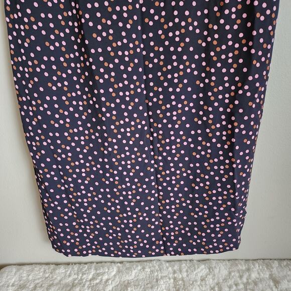 Boden Plus Size 3/4 Flutter Sleeve Black Polka Dot Delia Sheath Dress Size 16 - Picture 5 of 14